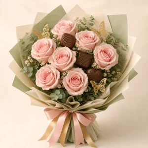 Blush Girlie Bouquet by DS Lush