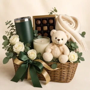 Grand Green Gift Basket by DS Lush